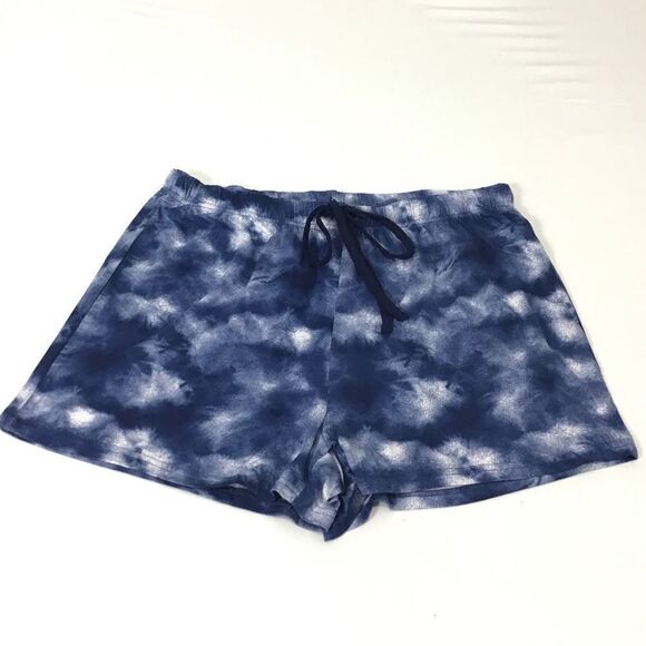 RAE DUNN RED WHITE & BLUE Tye-Dye Short Pajama Set - Picture 4 of 11